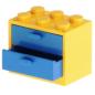 Preview: LEGO Parts - Container, Cupboard 2 x 3 Drawer 4536 Blue