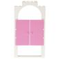 Preview: LEGO Belville Parts - Wall, Door 33227/3644 White/Bright Pink