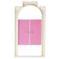 Preview: LEGO Belville Parts - Wall, Door 33227/3644 White/Bright Pink