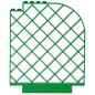 Preview: LEGO Belville Parts - Wall, Lattice Curved 6166 Green