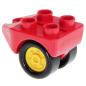 Preview: LEGO Duplo - Aircraft Wheel 6347c01 Red