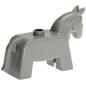 Preview: LEGO Duplo - Animal Horse 4009pb02 Light Gray