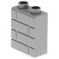 Preview: LEGO Duplo - Brick 1 x 2 x 2 25550 Light Bluish Gray