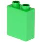 Preview: LEGO Duplo - Brick 1 x 2 x 2 76371 Bright Green