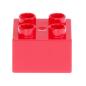 Preview: LEGO Duplo - Brick 2 x 2 3437 Red