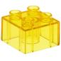 Preview: LEGO Duplo - Brick 2 x 2 3437 Trans-Yellow