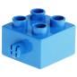Preview: LEGO Duplo - Brick 2 x 2 with Pin 3966 Blue
