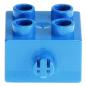 Preview: LEGO Duplo - Brick 2 x 2 with Pin 3966 Blue