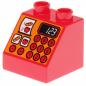 Preview: LEGO Duplo - Brick 2 x 2 x 1 1/2 Slope 45 6474pb34 Cash Register