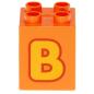 Preview: LEGO Duplo - Brick 2 x 2 x 2 Letter B 31110pb145