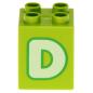 Preview: LEGO Duplo - Brick 2 x 2 x 2 Letter D 31110pb147