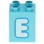 Preview: LEGO Duplo - Brick 2 x 2 x 2 Letter E 31110pb148