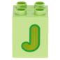 Preview: LEGO Duplo - Brick 2 x 2 x 2 Letter J 31110pb164