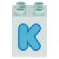 Preview: LEGO Duplo - Brick 2 x 2 x 2 Letter K 31110pb153