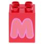 Preview: LEGO Duplo - Brick 2 x 2 x 2 Letter M 31110pb155