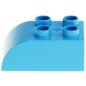 Preview: LEGO Duplo - Brick 2 x 3 with Curved Top 2302 Dark Azure