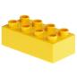 Preview: LEGO Duplo - Brick 2 x 4 3011 Yellow