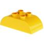 Preview: LEGO Duplo - Brick 2 x 4 Curved Top 98223 Yellow