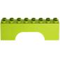 Preview: LEGO Duplo - Brick 2 x 8 x 2 Arch 18652 Lime