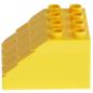 Preview: LEGO Duplo - Brick 4 x 4 x 2 Slope Shingled 18814 Yellow