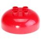 Preview: LEGO Duplo - Brick Round 4 x 4 Dome 98220 Red