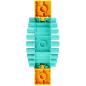Preview: LEGO Duplo - Bridge Log 31062 Light Turquoise with Bricks