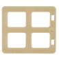 Preview: LEGO Duplo - Building Door / Window Pane 1 x 4 x 3 90265 Tan