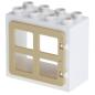 Preview: LEGO Duplo - Building Window 61649/90265 White/Tan