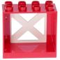 Preview: LEGO Duplo - Building Window 61649/69897 Red White
