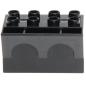 Preview: LEGO Duplo - Castle Brick 3 x 4 x 2 with Arched Parapet 51732 Black