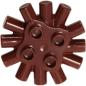 Preview: LEGO Duplo - Brick Round 2 x 2 with Radiating Bars 31070 Reddish Brown