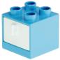 Preview: LEGO Duplo - Furniture Cabinet with Drawer 48904891 Dark AzureLight Aqua