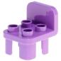 Preview: LEGO Duplo - Furniture Chair 12651 Medium Lavender