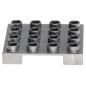 Preview: LEGO Duplo - Pallet 4 x 4 Smooth Side Flat Silver 98458