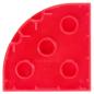 Preview: LEGO Duplo - Plate Round Corner 4 x 4 98218 Red