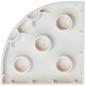 Preview: LEGO Duplo - Plate Round Corner 4 x 4 98218 White