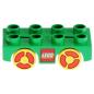 Preview: LEGO Duplo - Road Car Base 31202c06pb01 Green