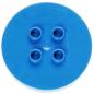 Preview: LEGO Duplo - Furniture Table Round 4 x 4 x 1.5 31066 Blue