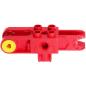 Preview: LEGO Duplo - Toolo Arm 2 x 6 with Triangular Set Screw and Clip Ends and Clip on Top Red tolarm01
