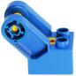 Preview: LEGO Duplo - Toolo Brick 2 x 2 with Angled Bracket 6284c01 Blue