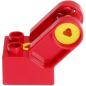 Preview: LEGO Duplo - Toolo Brick 2 x 2 with Angled Bracket 6284c01 Red