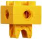 Preview: LEGO Duplo - Toolo Brick 2 x 2 with Holes and Clip 74957c01 Yellow