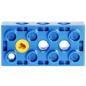 Preview: LEGO Duplo - Toolo Brick 2 x 4 31184c01 Blue