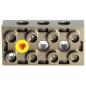 Preview: LEGO Duplo - Toolo Brick 2 x 4 31184c01 Dark Gray
