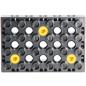 Preview: LEGO Duplo - Toolo Brick 4 x 6 with 3 Screws 31345c01 Black