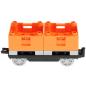 Preview: LEGO Duplo - Train Güterwagen Behältertransportwagen 31300c01/47415/47423 orange