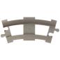 Preview: LEGO Duplo - Train Track Curved 6378 Dark Gray