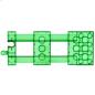 Preview: LEGO Duplo - Train Track End 31442 Trans-Green