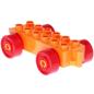 Preview: LEGO Duplo - Vehicle Car Base 2 x 6 11248c02 Orange
