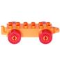 Preview: LEGO Duplo - Vehicle Car Base 2 x 6 11248c02 Orange
